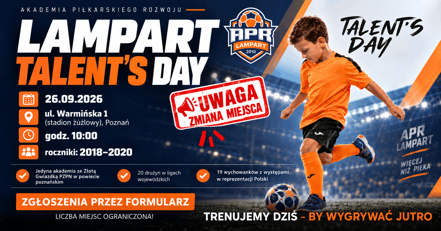 Lampart Talent's Day nowe miejsce